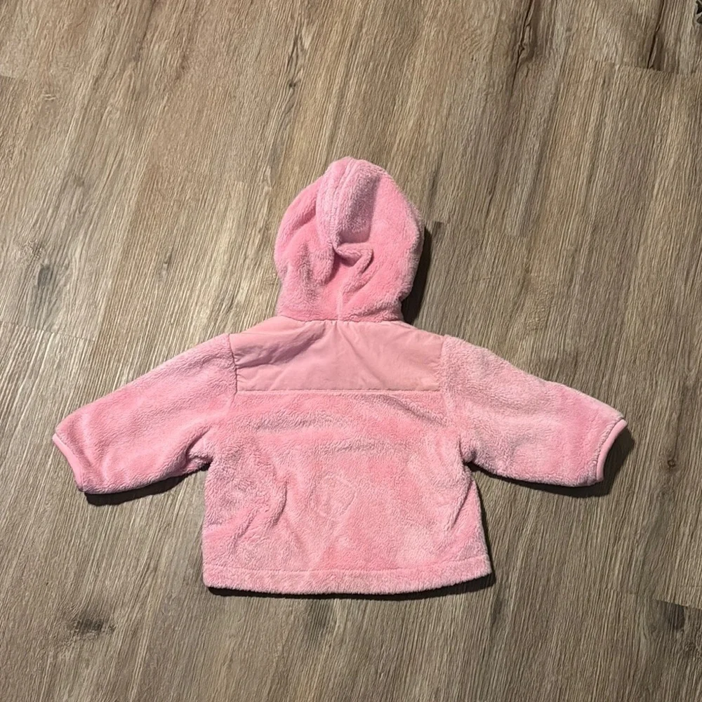 Pink Fleece Hooded Jacket